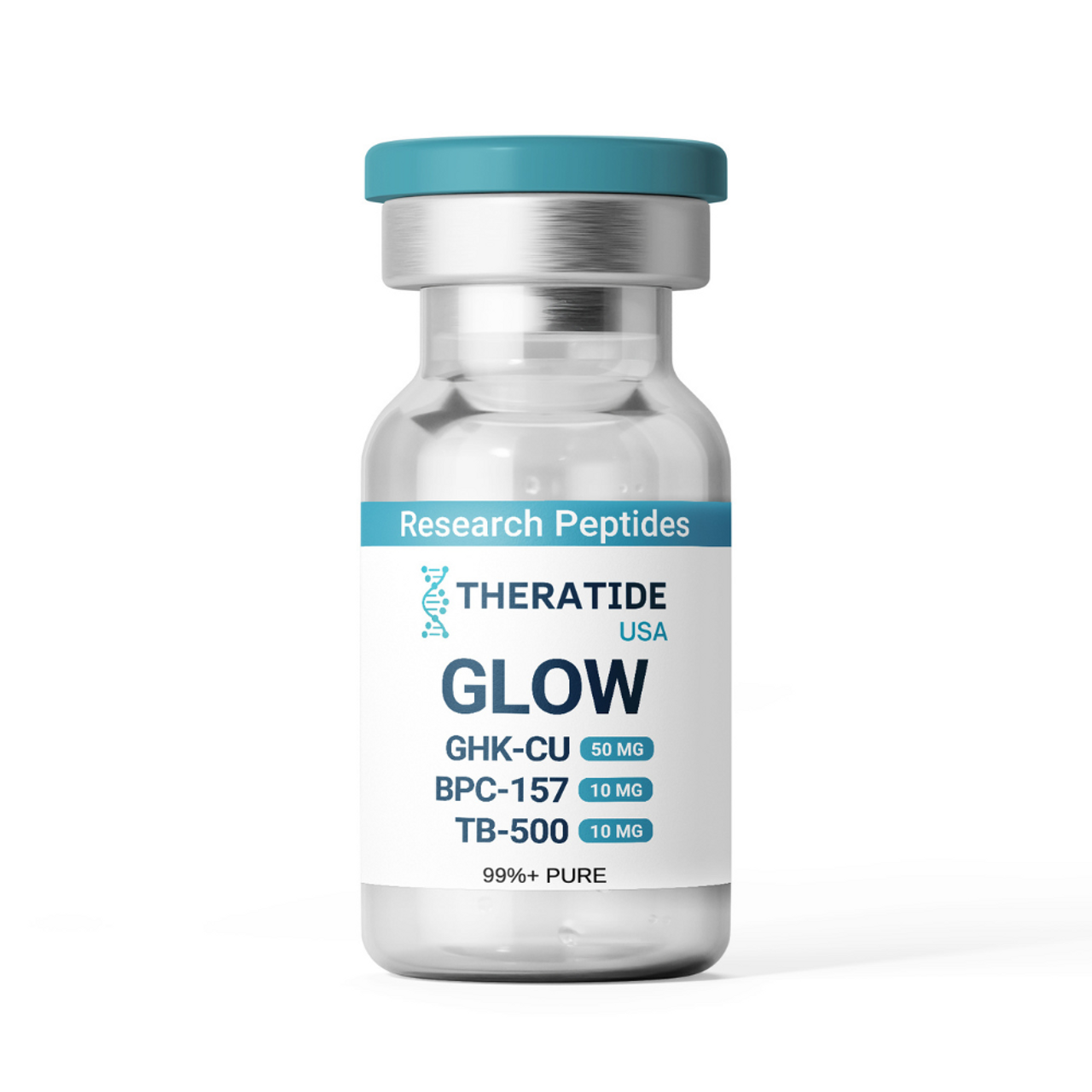 GLOW (GHK-Cu/50mg - BPC-157/10mg -TB-500/10mg)